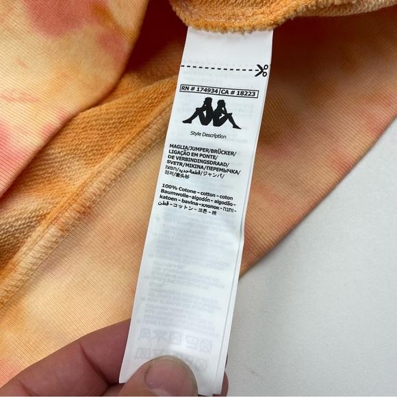 Kappa Authentic Cavosa Cropped Sweatshirt Distressed Crewneck Size XL - Picture 4 of 7